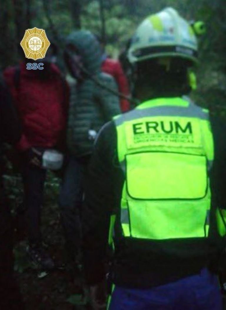 Rescate en el Pico del Águila, en Tlalpan