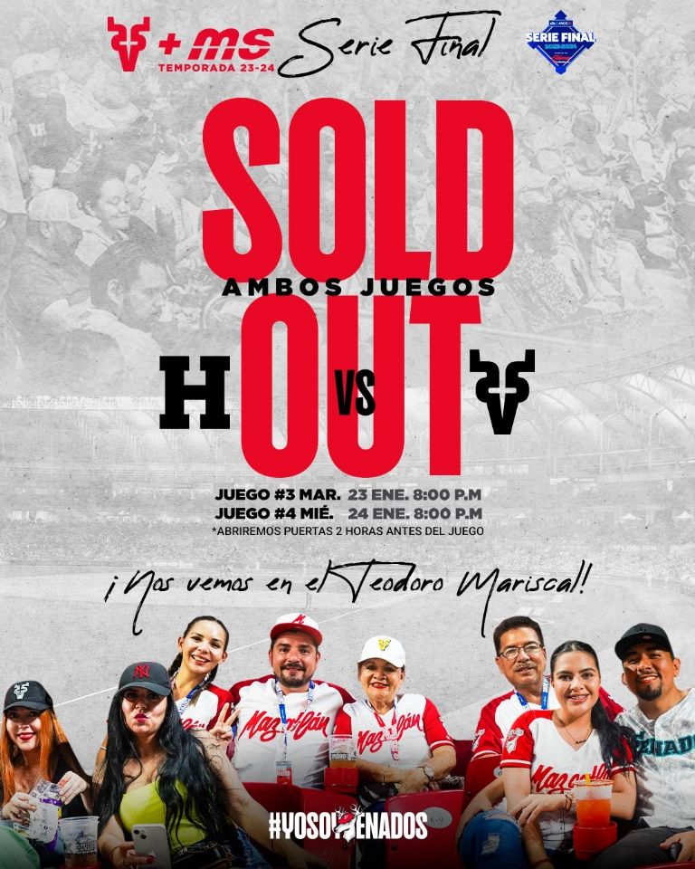 Agotados los boletos para los primeros cuatro juegos de la Serie Final de la LMP