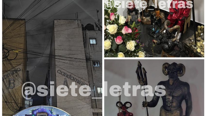 Localizan altar dedicado a Lucifer de la Unión Tepito en la colonia Morelos, en CDMX