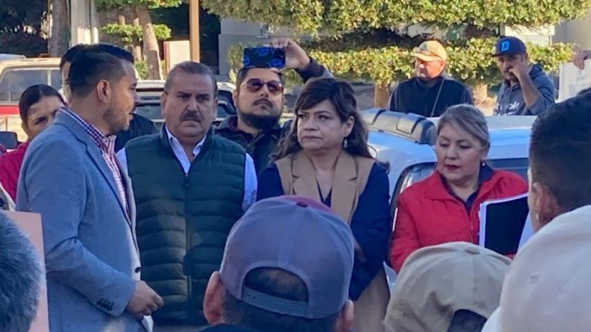 Trabajadores del Oomapasc se manifiestan, exigen respeto al contrato colectivo