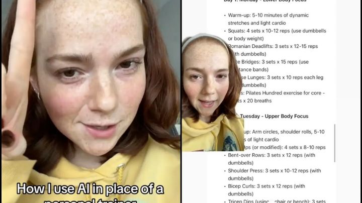 Influencer de EU le pide a una IA que le ayude a perder casi 20 kilos; esto fue lo que pasó