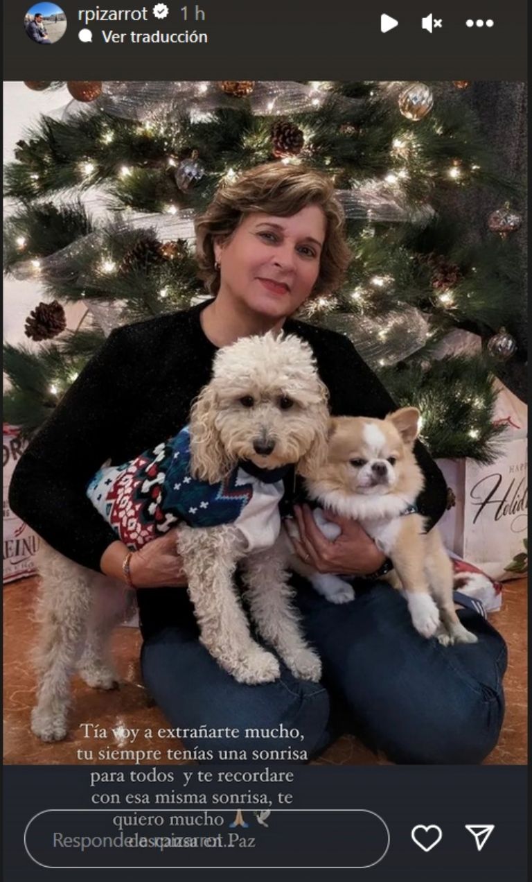 Rodolfo Pizarro reacciona a la muerte de su tía