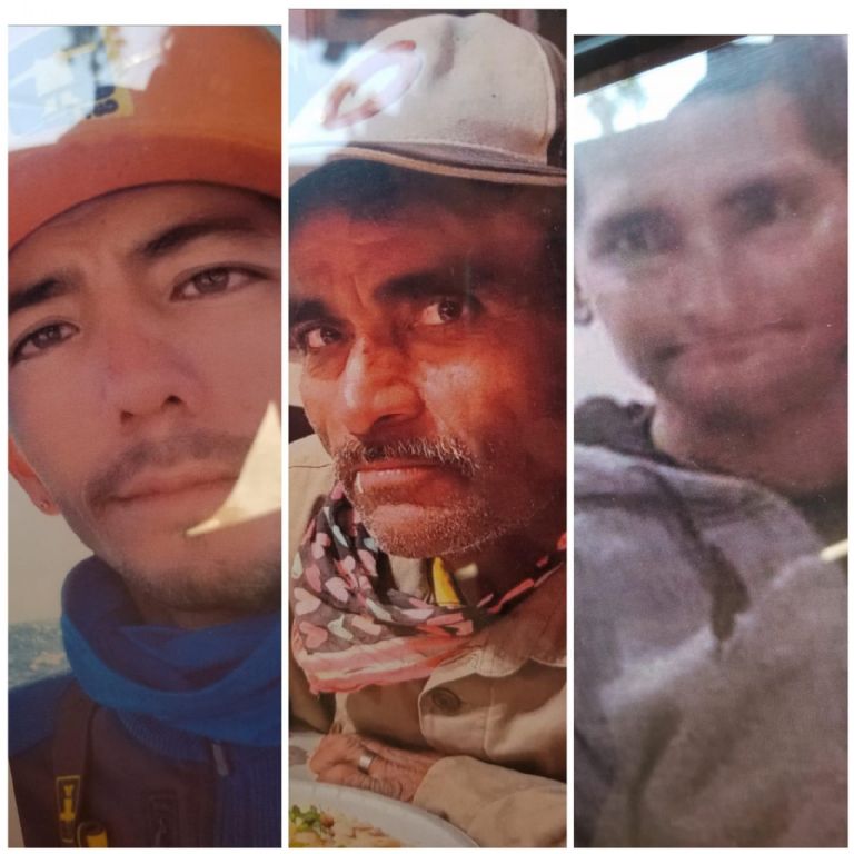 Los 3 pescadores desaparecidos
