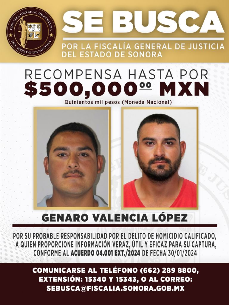 Buscan a criminales en Sonora. Foto: FGJES