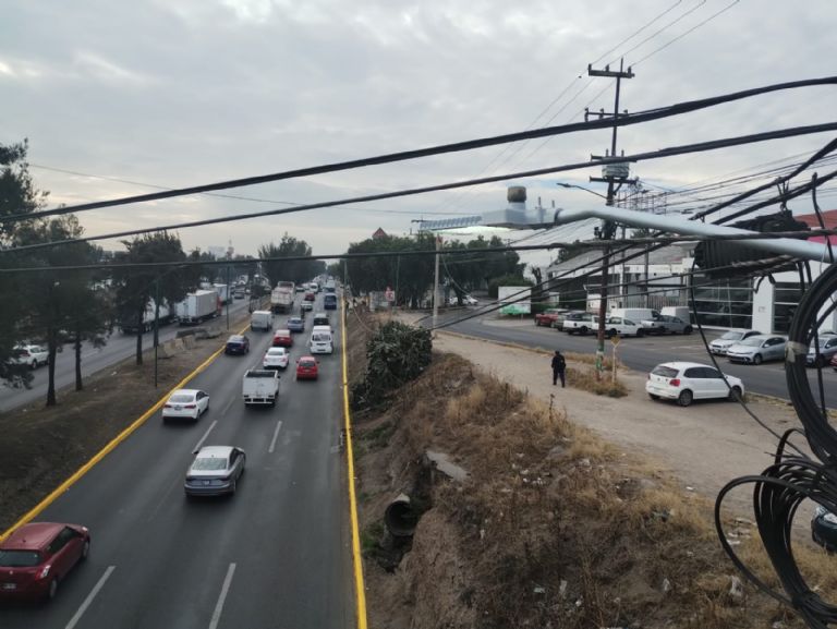 Bloqueo de transportistas en la México-Querétaro