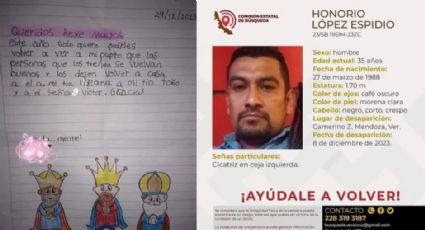 "Quiero volver a ver a mi papito": Niña pide a los Reyes Magos saber de su padre desaparecido