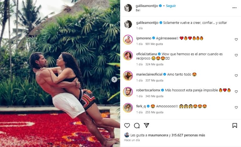 Galilea Montijo y su novio