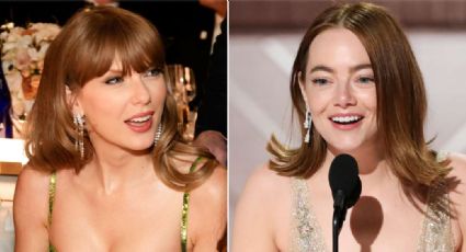 "Qué imbé...": Emma Stone así reacciona a burlas hacía Taylor Swift en los Golden Globes