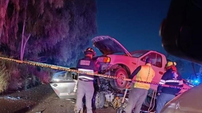 VIDEO: Conductor muere prensado tras fatal accidente en la carretera Texcoco-Lechería