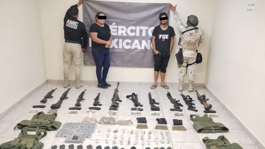 Golpe al narco en Sonora: Arrestan a dos y decomisan arsenal en Golfo de Santa Clara