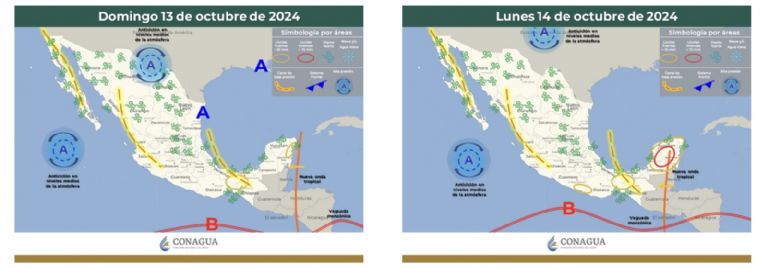 Pronóstico del clima para este fin de semana. Foto: Conagua