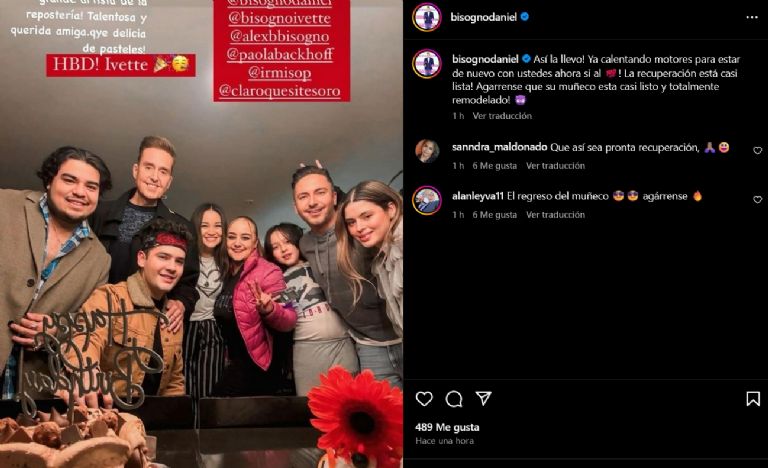 Daniel Bisogno reaparece en Instagram