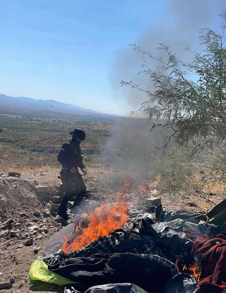 A los puntos de vigilancia les prendieron fuego
