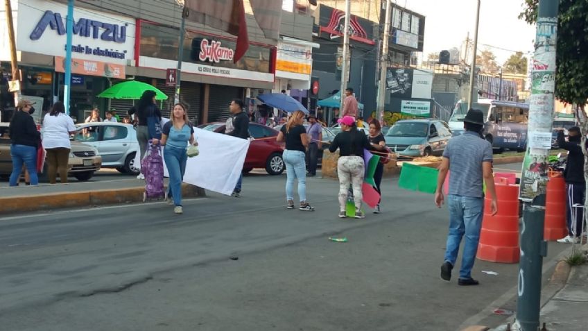 Bloqueos en Tláhuac para exigir la localización de Iana Alexa Quecholac Morales