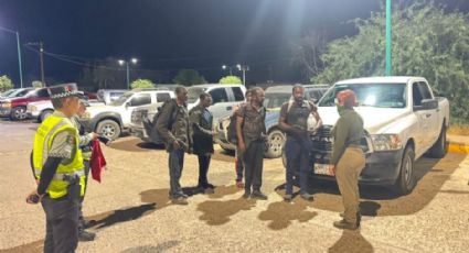 Migrantes africanos son asegurados por la Guardia Nacional en Empalme  