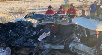 Sonora: Muere familia completa en terrible accidente vehicular en carretera SLRC-Sonoyta