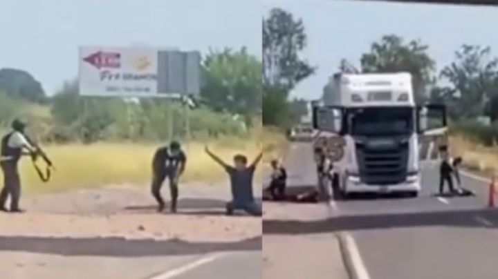 Bloquean maxipista Culiacán-Mazatlán; bajan a conductores de sus vehículos