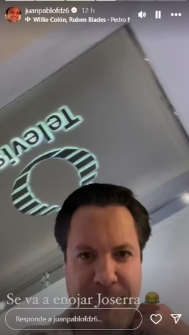 Historia de Juan Pablo Fernández durante su visita a Televisa