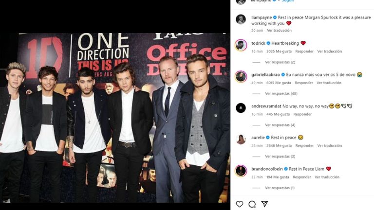 Esta es la última publicación que hizo Liam Payne en Instagram