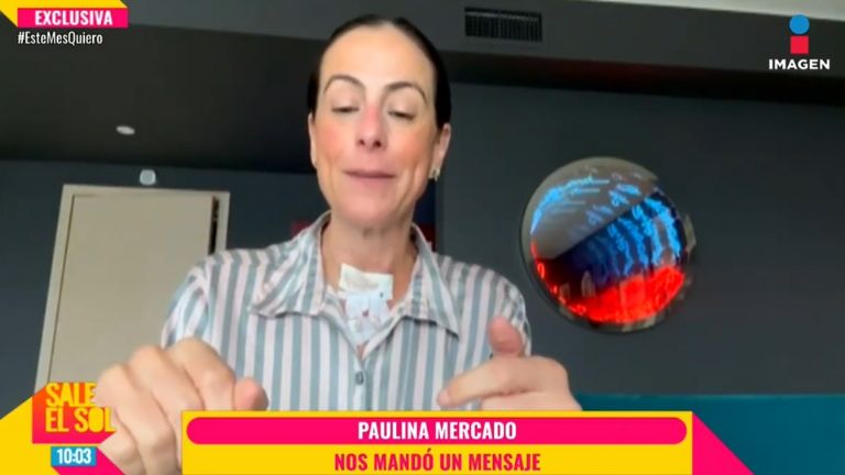 Paulina Mercado reaparece tras ser sometida a cirugía