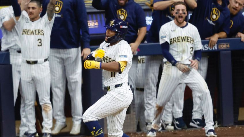 Jackson Chourio salva a los Milwaukee Brewers y les da vida en la postemporada de la MLB