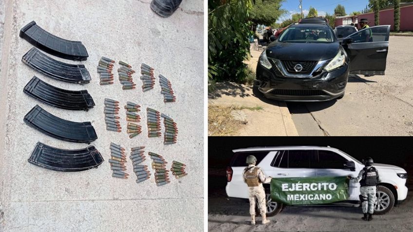 Aprehenden a presunto criminal y aseguran armamento y vehículos al norte de Sonora