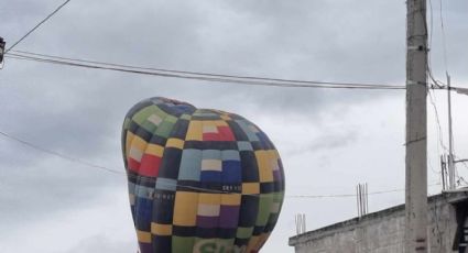 VIDEO: Aterrizan de emergencia tres globos aerostáticos en Acolman y Teotihuacán