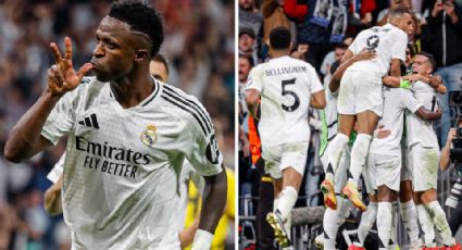 Con Vinicius en plan grande, el Real Madrid remonta y golea en la Champions League