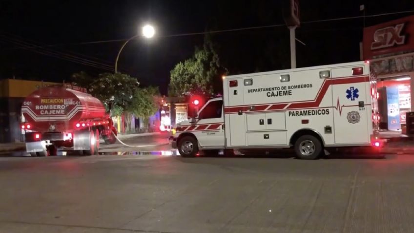 Voraz incendio en el Centro de Ciudad Obregón causa pánico y moviliza a las autoridades