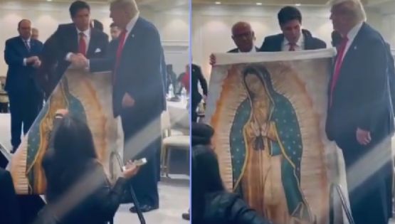 Eduardo Verástegui regala imagen de Virgen a Donald Trump: "Nos mantiene unidos"