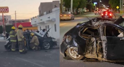 Accidente vial deja 1 muerto en Hermosillo; los autos quedaron destrozados