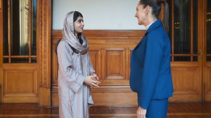 Malala se emociona por encuentro con Sheinbaum; espera trabajar de cerca con su gobierno