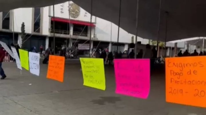 Caos en Ecatepec por bloqueos de trabajadores; marchas a la Cámara de DIputados