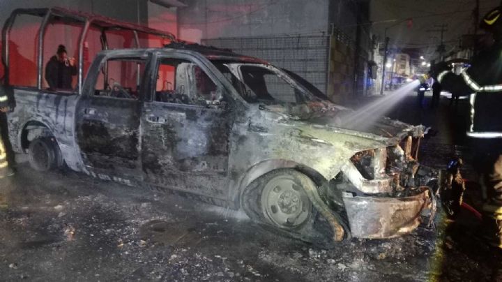 Código Rojo en el Barrio de Tepito: Patrulla arde en llamas en la colonia Morelos