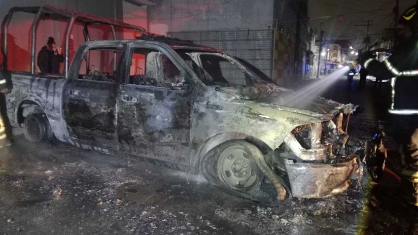 Código Rojo en el Barrio de Tepito: Patrulla arde en llamas en la colonia Morelos