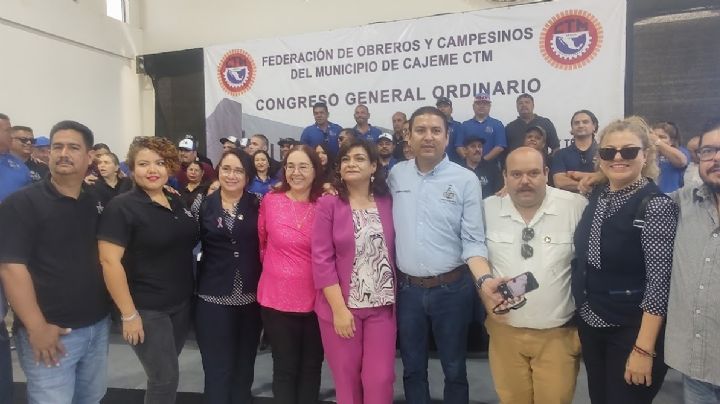 La CTM en Cajeme toma protesta a Silvia Godoy Vea como su nueva dirigente