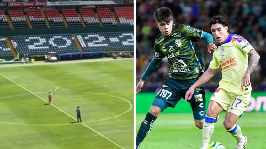 VIDEO: Hacen 'limpia' en el estadio de Club León antes del partido contra América