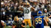 Foto ilustrativa de la nota titulada Love reacciona y los Packers salen con la victoria en su visita a los Rams