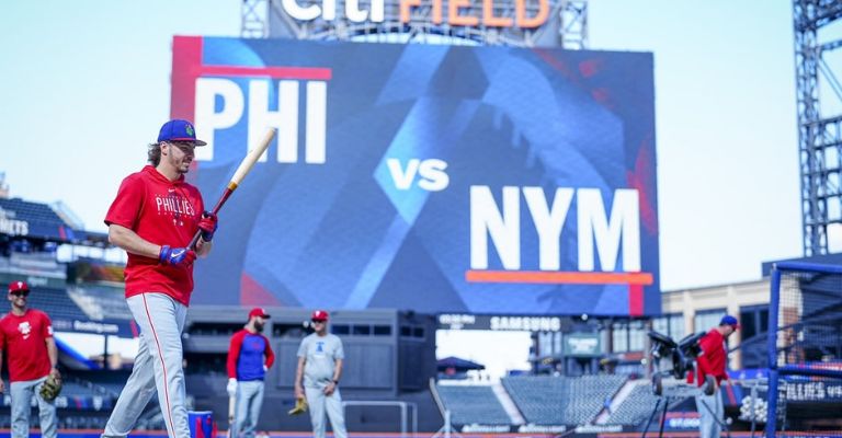Los Phillies entrenaron en el Citi Field