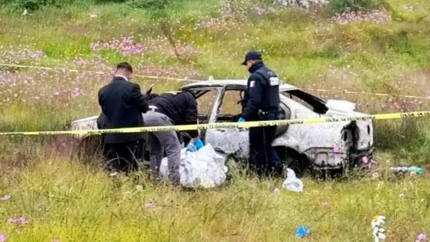 Jilotepec en foco rojo: Hallan 4 cuerpos calcinados y un cráneo dentro de un carro