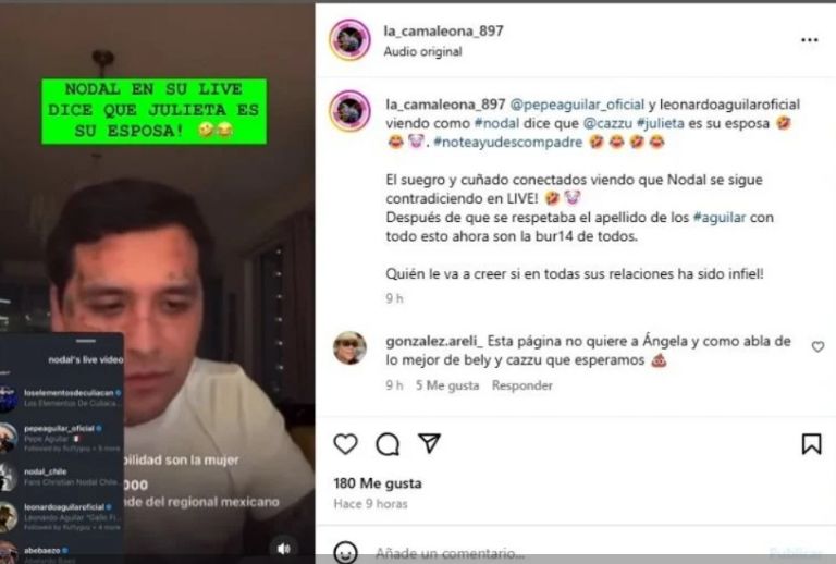 Captura de las personas conectadas al live de Nodal