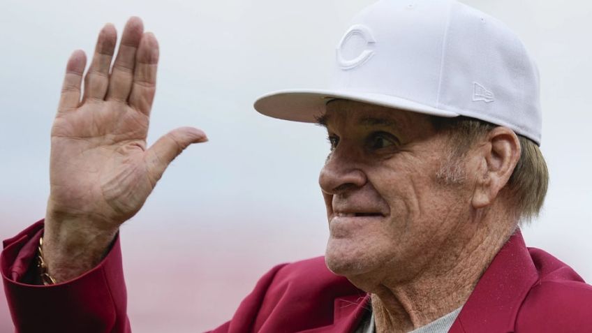 Los Reds le rinden homenaje a los restos de Pete Rose en el Great American Ball Park