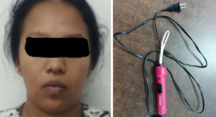 Guadalupe 'N' golpeó a su hija con el cable de una rizadora; fue detenida en Nuevo León