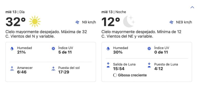 Clima en Hermosillo HOY miércoles 13 de noviembre. Foto: Conagua Clima