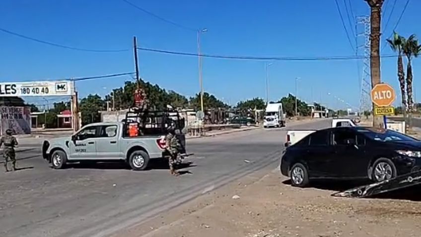 Semar y sujetos armados protagonizan persecución en Ciudad Obregón; hay al menos un detenido