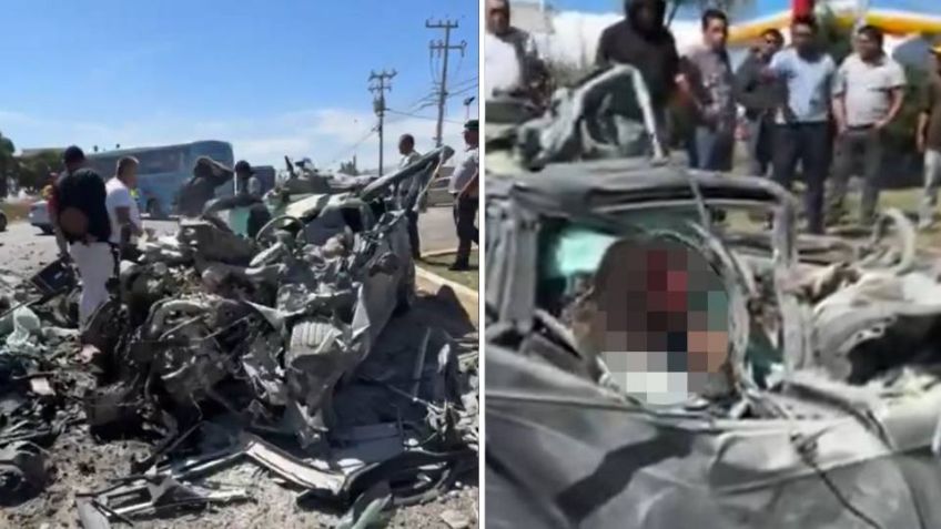 VIDEO: Conductor de un deportivo se impacta en la México-Pachuca y pierde la vida