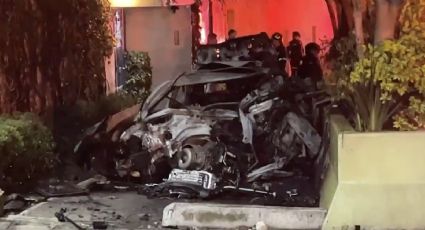 Fatal accidente en Paseo de la Reforma: Auto choca y se incendia; conductor muere calcinado