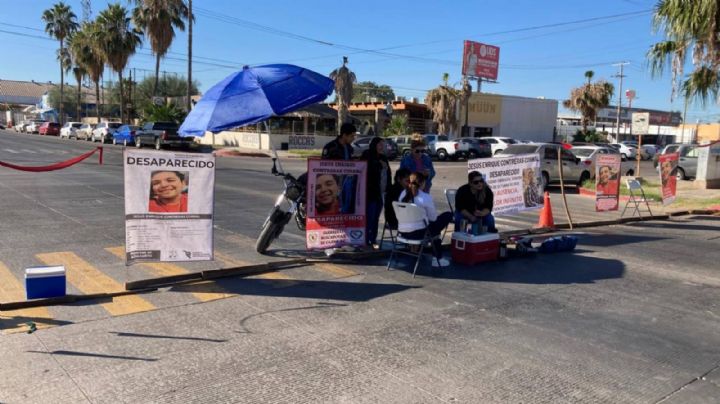 Familiares de Jesús Enrique vuelven a manifestarse en las calles de Ciudad Obregón