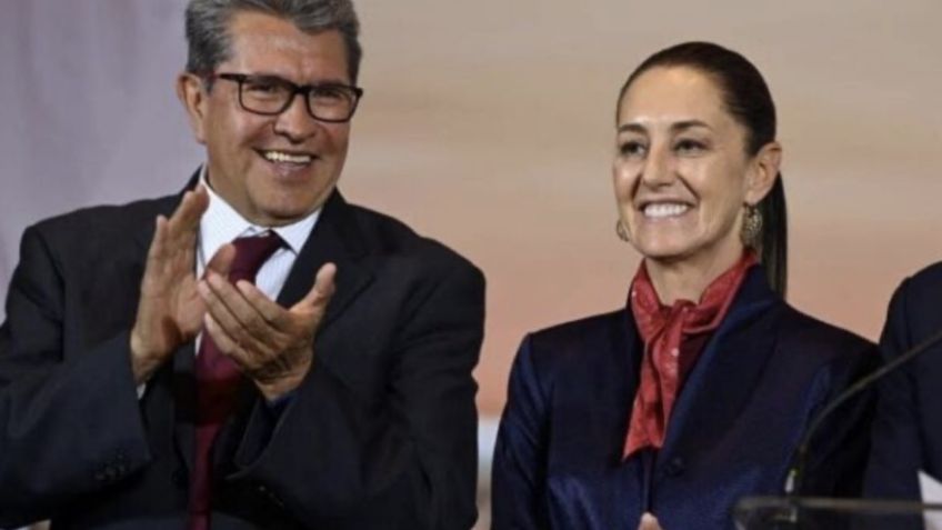 ¿Lo regañó? Sheinbaum reacciona a polémica de Ricardo Monreal por viajar en helicóptero