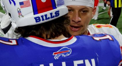 Patrick Mahomes reacciona a la derrota de los Kansas City Chiefs ante los Bills